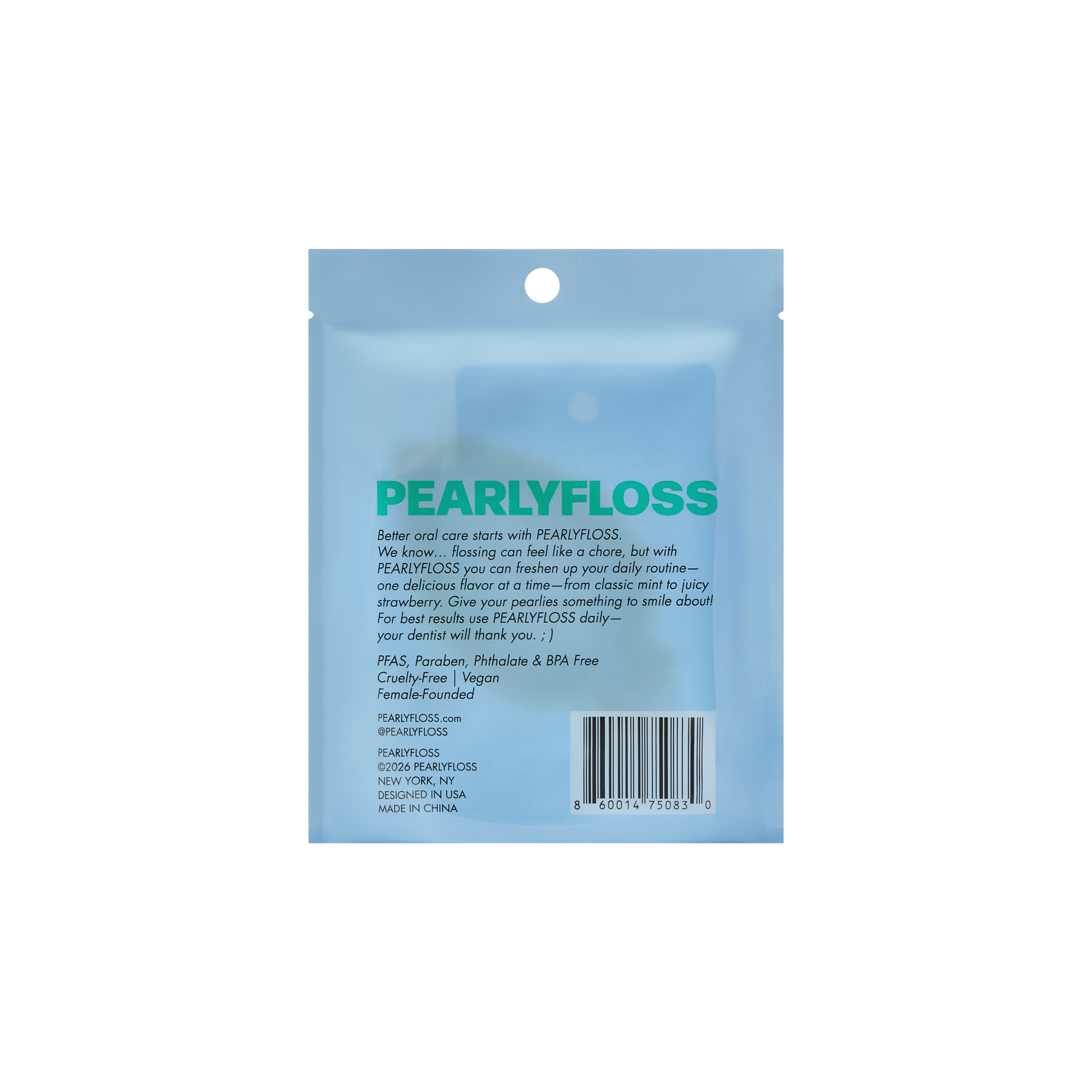 Pearlyfloss Mint Floss & Pick Kit