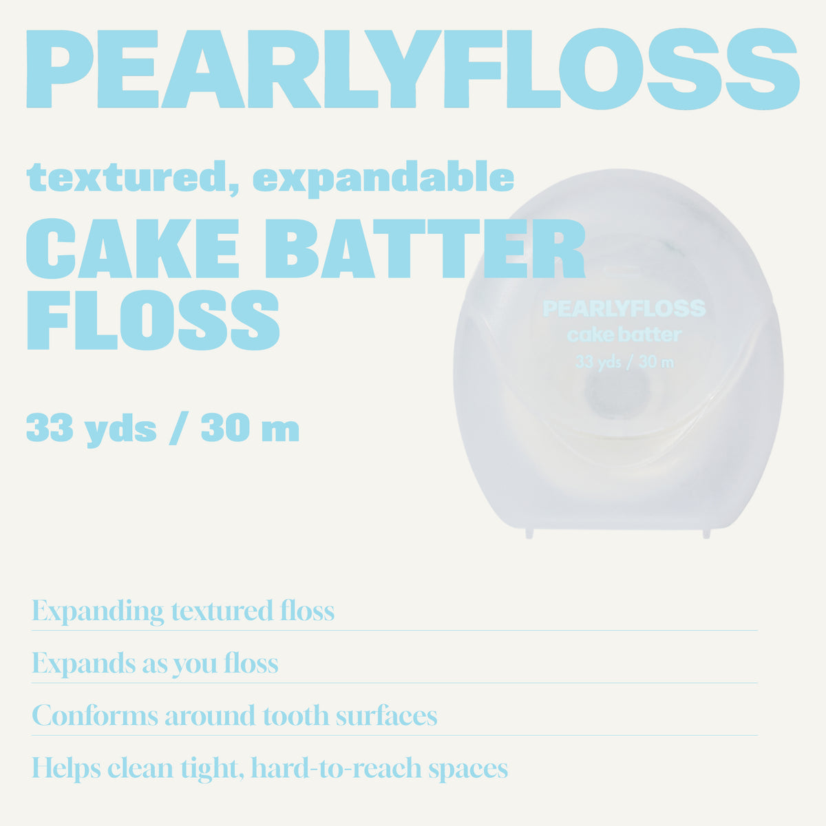 Pearlyfloss Cake Batter Floss