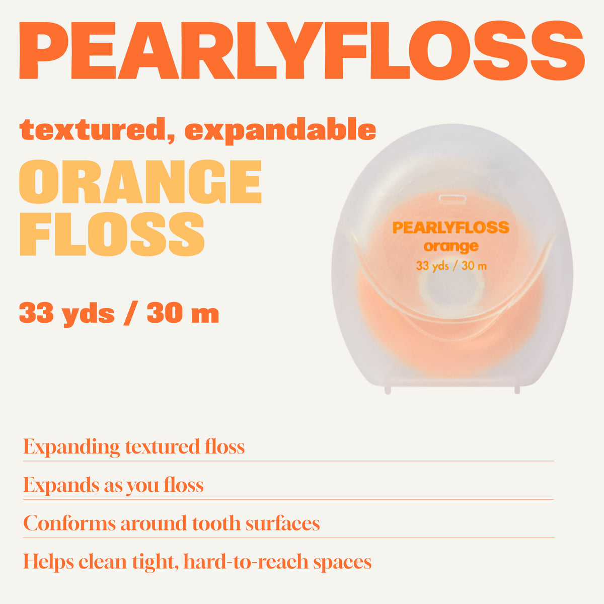 Pearlyfloss Orange Floss